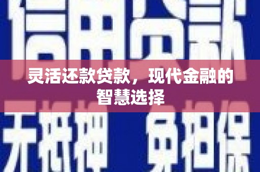 交口灵活还款贷款，现代金融的智慧选择