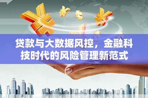 交口贷款与大数据风控，金融科技时代的风险管理新范式