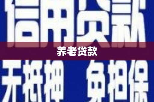 交口养老贷款