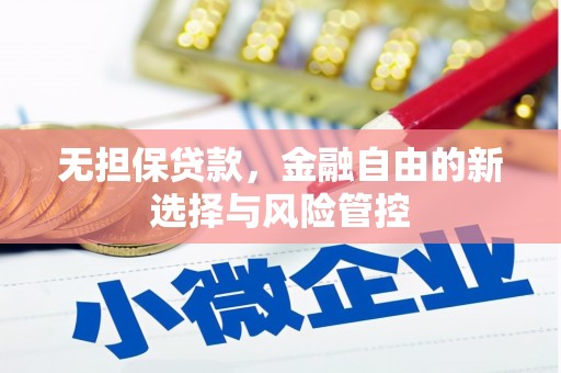 交口无担保贷款，金融自由的新选择与风险管控