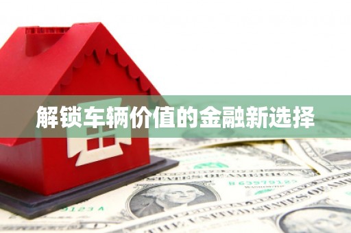 交口解锁车辆价值的金融新选择