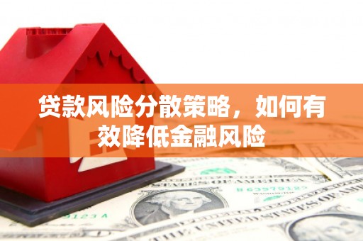 交口贷款风险分散策略，如何有效降低金融风险