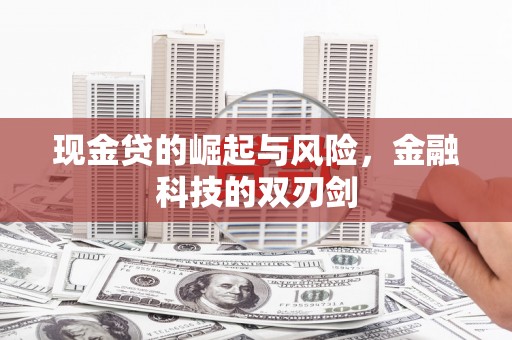 交口现金贷的崛起与风险，金融科技的双刃剑