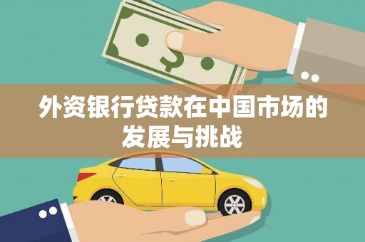 交口外资银行贷款在中国市场的发展与挑战