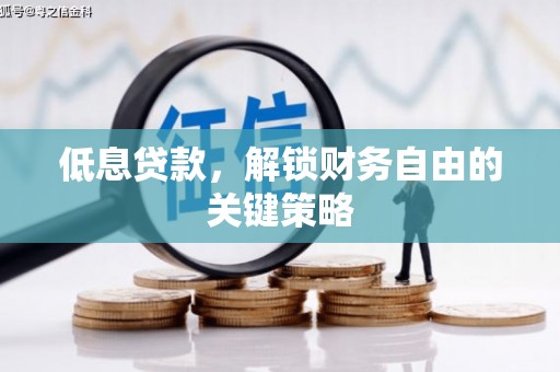 交口低息贷款，解锁财务自由的关键策略