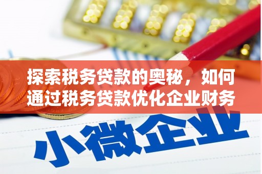交口探索税务贷款的奥秘，如何通过税务贷款优化企业财务