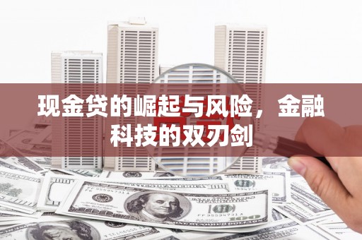 交口现金贷的崛起与风险，金融科技的双刃剑