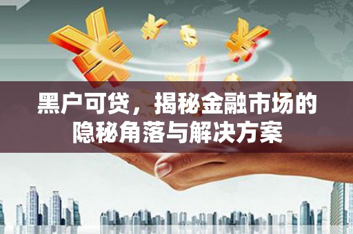 交口黑户可贷，揭秘金融市场的隐秘角落与解决方案