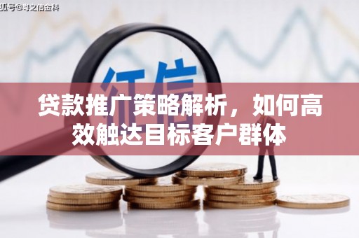 交口贷款推广策略解析，如何高效触达目标客户群体