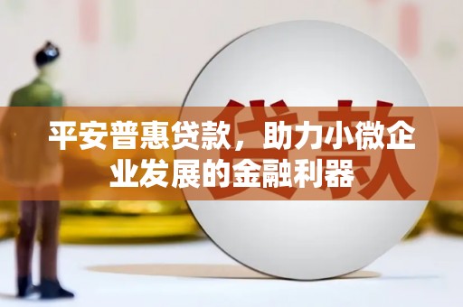 交口平安普惠贷款，助力小微企业发展的金融利器