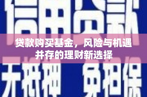 交口贷款购买基金，风险与机遇并存的理财新选择