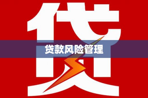 交口贷款风险管理