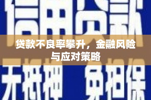 交口贷款不良率攀升，金融风险与应对策略
