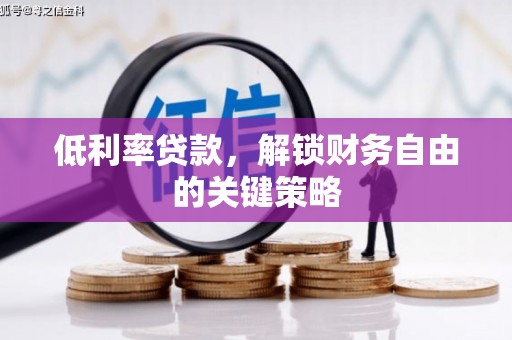 交口低利率贷款，解锁财务自由的关键策略
