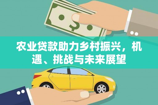 交口农业贷款助力乡村振兴，机遇、挑战与未来展望