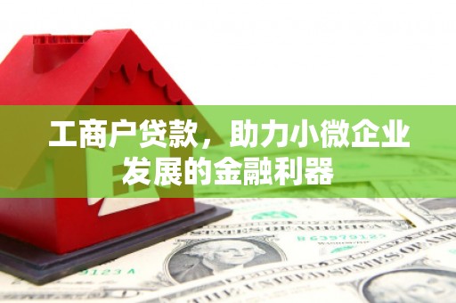 交口工商户贷款，助力小微企业发展的金融利器