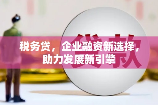交口税务贷，企业融资新选择，助力发展新引擎