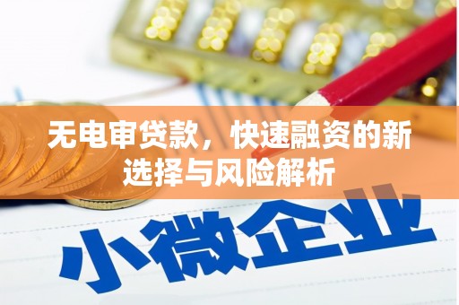 交口无电审贷款，快速融资的新选择与风险解析