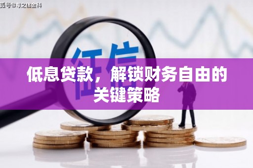 交口低息贷款，解锁财务自由的关键策略