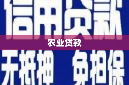 交口农业贷款