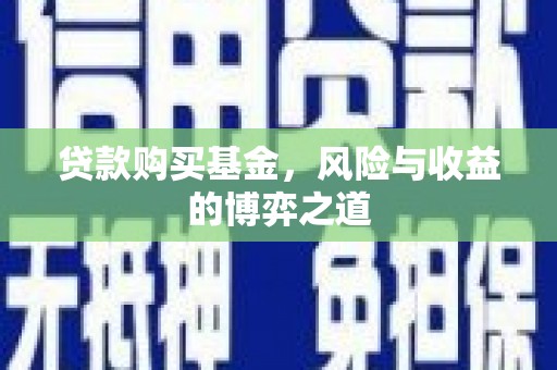 交口贷款购买基金，风险与收益的博弈之道