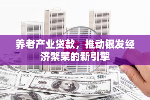 交口养老产业贷款，推动银发经济繁荣的新引擎