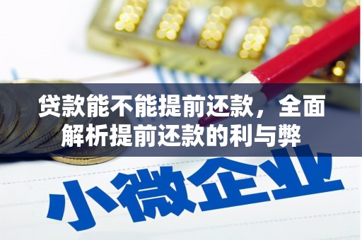 交口贷款能不能提前还款，全面解析提前还款的利与弊