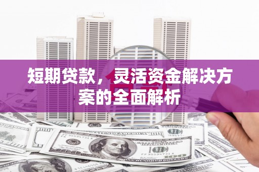 交口短期贷款，灵活资金解决方案的全面解析