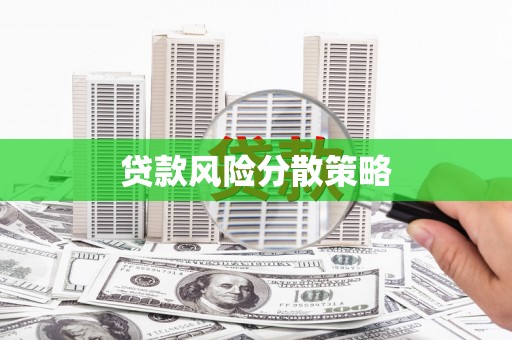 交口贷款风险分散策略