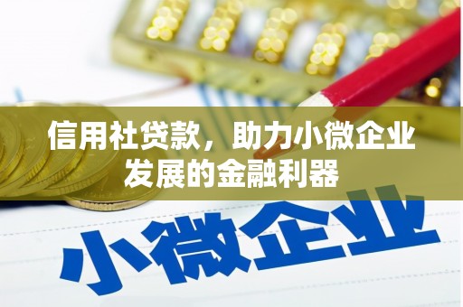 交口信用社贷款，助力小微企业发展的金融利器
