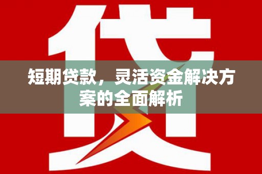 交口短期贷款，灵活资金解决方案的全面解析