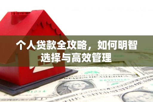 交口个人贷款全攻略，如何明智选择与高效管理