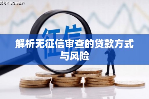 交口解析无征信审查的贷款方式与风险