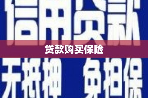 交口贷款购买保险